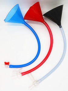 อุปกรณ์เกมดื่มเบียร์ ชุดกรวยคู่พร้อมวาล์วปรับอัตราการไหลแบบใหม่ - Product Image 3