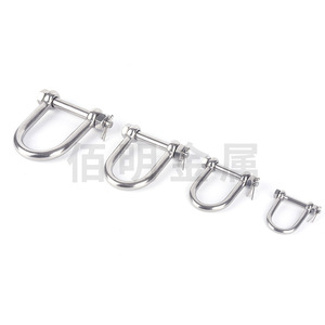 Baiming Stainless Steel D-Shaped Shackle 6-12mm Screw <b>Pin</b> Metric Lifting Connector - Product Image 3