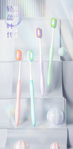 Caramelo colorido personalizado moda adulto manual hermoso Paquete 2 cepillo de dientes - Product Image 2