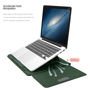 Housse de protection multifonction en polyester pour ordinateur portable <span class=keywords><strong>MacBook</strong></span> <span class=keywords><strong>Pro</strong></span>/Air 17 pouces, avec support intégré, pour l'exportation - Product Image 4
