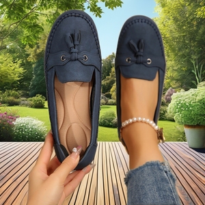 Chaussures plates tendance pour femmes, légères, toutes saisons, décontractées, à enfiler, mocassins de conduite, hiver, été, automne, printemps - Product Image 2