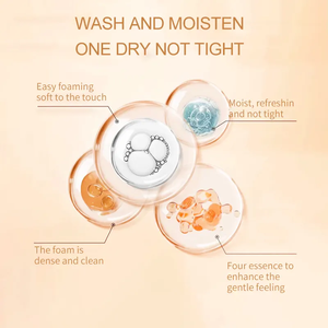 Nhãn hiệu riêng làm trắng Sữa rửa mặt sửa chữa mụn trứng cá Sữa rửa mặt làm sáng thảo dược chống mụn trứng cá tạo Bọt Rửa Mặt - Product Image 5