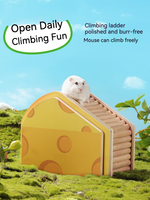 Cachette de hamster multifonctionnelle personnalisable et belle en bois de bouleau