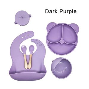 2025 New 6-Piece Silicone Baby Tableware Set Food-Grade Silicone Bpafree Kids Dinner Set Baby Dishes - Product Image 6