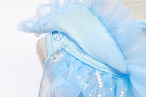 بيع بالجملة فساتين أطفال إلسا بلا أكمام الأزرق فستان الأميرة هالوين كرنفال حفلة الأميرة إلسا زي مع الملحقات - Product Image 4