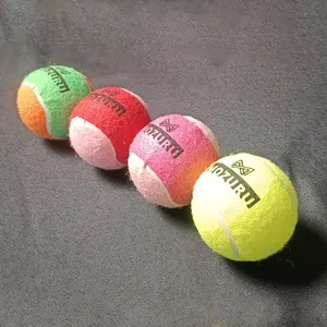 Köpek pet tenis topu üreticileri küçük mini büyük özel turuncu köpek topu oyuncak evcil hayvanlar için lateks squeak tenis topu