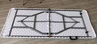 6FT prix moins cher salle à manger événement 1.8 M rectangle extérieur table pliante en plastique