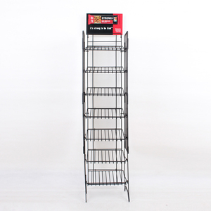 Sàn kim loại <span class=keywords><strong>Rack</strong></span> hiển thị bảy lớp Snack kệ với Hooks cho chip kẹo Biscuit bán lẻ Showcase trong siêu thị cửa hàng tạp hóa - Product Image 6