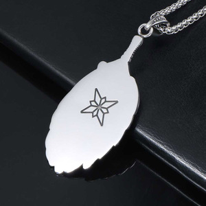 จี้พัดขนนกสไตล์จีนฝังทับทิม SP701 จี้รูปทรงพิเศษสำหรับเป็นของขวัญ - Product Image 4