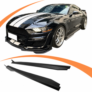 Jupes latérales en plastique PP de haute qualité pour Ford <span class=keywords><strong>Mustang</strong></span> 2015-2021, extensions de bas de caisse noires texturées - Product Image 1