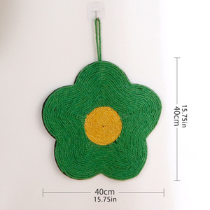 Rascador de sisal para gatos, forma redonda, no se desprende, afilador de garras protector para gatitos, juguete para gatos, mascota, antiarañazos y - Product Image 4