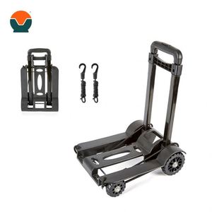 Chariot à main télescopique pliable Tianyu T819N, 4 roues, surface en plastique légère, roues en PU résistantes à l'usure, capacité de 50 kg - Product Image 2