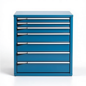 Fami Master Key Comfort <b>Drawer</b> Cabinet 7 <b>Drawers</b> 1020x573x1000 Mm Grayish White Ral9002 <b>Tool</b> Storage - Product Image 2