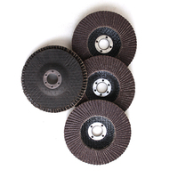 Disque à lamelles abrasif en oxyde d'aluminium calciné 115 x 22 mm pour usages généraux sur métaux et acier inoxydable