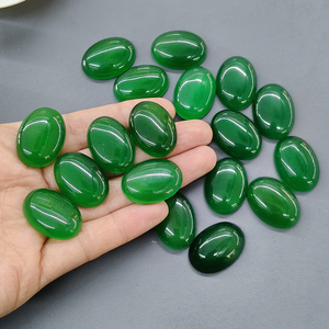 <span class=keywords><strong>Pietra</strong></span> Naturale di Cristallo all'Ingrosso, Cabochon in <span class=keywords><strong>Agata</strong></span> <span class=keywords><strong>Verde</strong></span> Ovale/Rotondo/a Goccia per Creazione di Gioielli Fai-da-Te - Product Image 3
