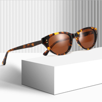 Nouvelles Lunettes de Soleil Tendance pour Femme, de Marque Designer, Petites Montures Oeil de Chat en Acétate avec Détails Rivets, Style Rétro Streetwear