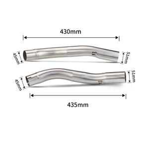 Tubo de Escape para Motocicleta CHMotor, Silenciador Deslizante, Tubo Medio de 50.8mm, Escape Moto para <span class=keywords><strong>Z1000</strong></span> Z1000SX Ninja 1000 2003 <span class=keywords><strong>2004</strong></span> 2005 2006 - Product Image 2