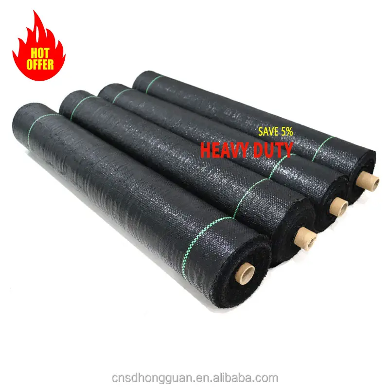 mulch layer landscape garden black plastic ground cover woven mulch weed control barrier mat agriculture fabric