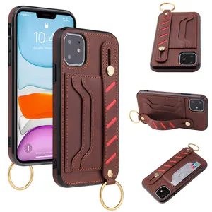 IVANHOE Leather Case For Apple iphone 12 11 Cover Luxury Flip Wallet For iphone 11 Retro Phone Case For iphone 11 Shell