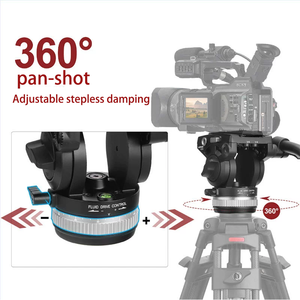 Chất lượng chuyên nghiệp máy ảnh phụ kiện chức năng chất lỏng Video Studio thiết bị đầu bát đứng với xử lý - Product Image 5