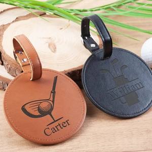 Porte-tee de golf en cuir personnalisé avec 5 tees, étiquettes de club de golf, pochette, cadeaux uniques pour les hommes, papa, père, grand-père, <span class=keywords><strong>oncle</strong></span> - Product Image 4