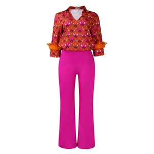 Ensemble 2 pièces pour <span class=keywords><strong>femme</strong></span> : chemise imprimée à manches longues et pantalon large, coupe ample, mode automne, <span class=keywords><strong>tenue</strong></span> <span class=keywords><strong>africaine</strong></span>, ensemble haut et jupe - Product Image 6