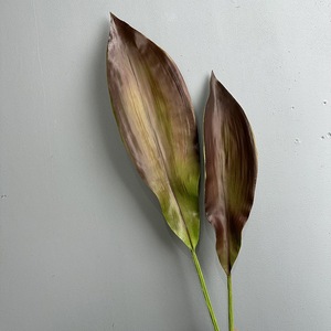 ใบแอสพิสตร้าประดิษฐ์สัมผัสเหมือนจริง ทำจาก PU ใบไม้ประดิษฐ์เสมือนจริง ใบแอสพิสตร้าจำลองคุณภาพสูง สำหรับจัดดอกไม้ตกแต่งงานแต่งงาน - Product Image 5