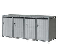 Source Usine Anthracite Poubelle Boîte De Rangement 4 Portes Wheelie Bin Design Produit Type Poubelles Chine Breveté