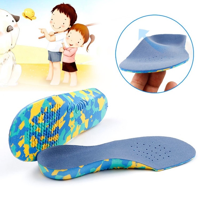 Wholesale Flat Foot High Arch Support Kids Orthopedic Insoles for Children