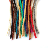Cheveux humains brésiliens véritables extensions de cheveux humains locs et dreadlocks permanents faisceaux pour hommes et femmes