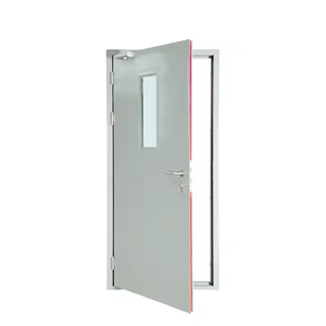 Porte Tagliafuoco in Acciaio <span class=keywords><strong>a</strong></span> Singola <span class=keywords><strong>Anta</strong></span> dal Design Moderno con Resistenza al Fuoco di 60 Minuti per Uso Esterno Commerciale e Ospedaliero in Diversi Colori - Product Image 5