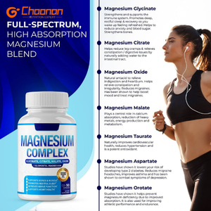 Aanpasbare Magnesium Complex <span class=keywords><strong>Capsules</strong></span> - Ondersteunt de gezondheid van botten en spieren & verbetert de werking van het zenuwstelsel - Product Image 5