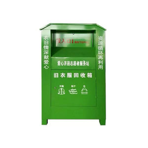 Contenedor de Reciclaje y Donación de Ropa Usada para Exteriores, Acero Galvanizado Ecológico para Uso Comunitario - Product Image 5