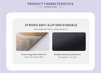 Tapis de bain de luxe SHENGDE, design moderne, super absorbant, rose, style « Get Naked », mignon, antidérapant, doux, pour la maison et l'hôtel