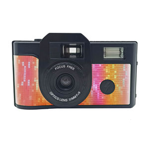 Appareil photo argentique 35 mm en gros, appareil photo 35 mm réutilisable personnalisé avec flash, design tendance attrayant avec plus de couvercles d'objectif en option - Product Image 1