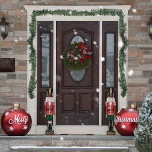 Guirlandes et guirlandes artificielles de Noël en PVC de 1 à 20m pour décoration de fête de mariage et de festival - Product Image 6