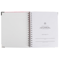 Carnet de prières chrétien à spirale double pour femmes, couverture rigide