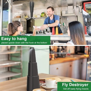 Ventilateur portable de table pour cuisine, lames douces et sûres, anti-moustiques et insectes volants, mini ventilateur répulsif - Product Image 4