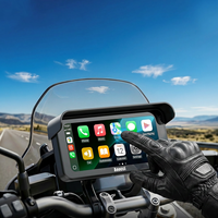 Aoocci Caméra double enregistreur AHD sans fil pour moto 6,25 pouces avec CarPlay et Android Auto, étanche