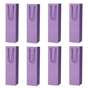 Bán Buôn Tùy Chỉnh Tái Sử Dụng Mở Top Tay Cầm Rượu Sâm Banh Chai Rượu Vang Tote Quà Tặng Kraft Túi Giấy Với Xử Lý - Product Image 5