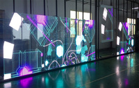 Écran LED transparent Hongwei P2.6 P3.91, panneau mural vidéo en verre rideau de glace, fenêtre transparente, publicité en magasin, affichage en maille LED