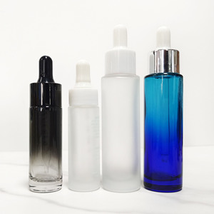 Envases Cosméticos Redondos para Suero de Aceites Esenciales, Botellas de Vidrio Transparente Esmerilado con Gotero de 5ml, 10ml, 15ml, 20ml, 30ml, 50ml y 100ml - Product Image 4