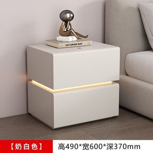 <b>Smart</b> Steel <b>Nightstand</b> With Led Lights Assembled Bedroom Storage Cabinet For Child - Product Image 4