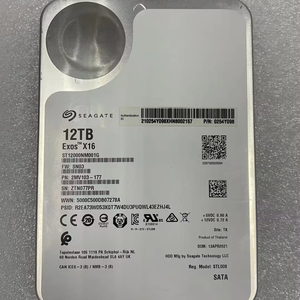 Disco Duro Empresarial Exos X16 de 12 TB y 3.5 Pulgadas - ST12000NM001G, Probado y en Funcionamiento, Compatible con AF, 7200 RPM, Seagate Exos X16 de 12 TB, Confiable para Empresas - Product Image 1