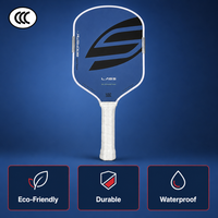 Raquette de pickleball pour adultes, noyau en nid d'abeille 16 mm, bleu noir, pour entraînement sur le terrain, pratique et jeu récréatif