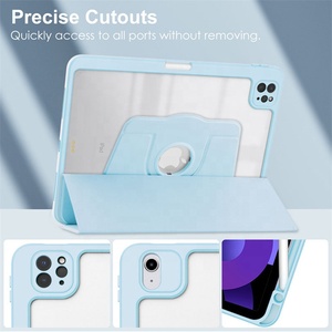 Funda para <span class=keywords><strong>iPad</strong></span> Air 13 Pulgadas M4/M3/M2 2026/2025/2024 con Soporte para Lápiz, Funda con Soporte para <span class=keywords><strong>iPad</strong></span> <span class=keywords><strong>Pro</strong></span> <span class=keywords><strong>12.9</strong></span> Pulgadas 2022/2021/2020/2018 - Product Image 4