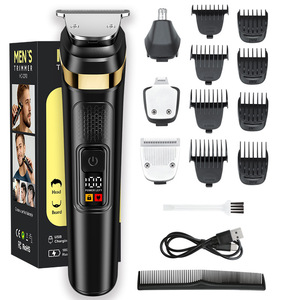 Recortadora de pelo eléctrica 4 en 1 para hombre, recortadora de barba con peines y cable de carga para el cuidado personal masculino - Product Image 1