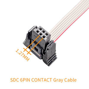 Cable de Cinta Plana Gris con Conector SDC IDC de 6 Pines y Paso de 1.27 mm Personalizado - Product Image 2