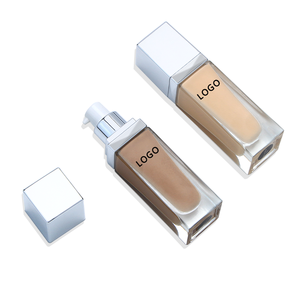 14 colori argento quadrato trasparente tubo di fondazione private label <span class=keywords><strong>copertura</strong></span> completa fondotinta liquido impermeabile e opaco - Product Image 2