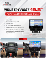 Écran IPS 19,8 pouces Carplay Navigation Premium Stéréo avec caméra 360° Lecteur Android pour voiture pour Toyota 2008-2015 Land Cruiser LC200